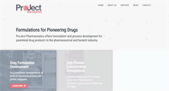 Desktop Screenshot of project-pharmaceutics.com