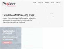 Tablet Screenshot of project-pharmaceutics.com